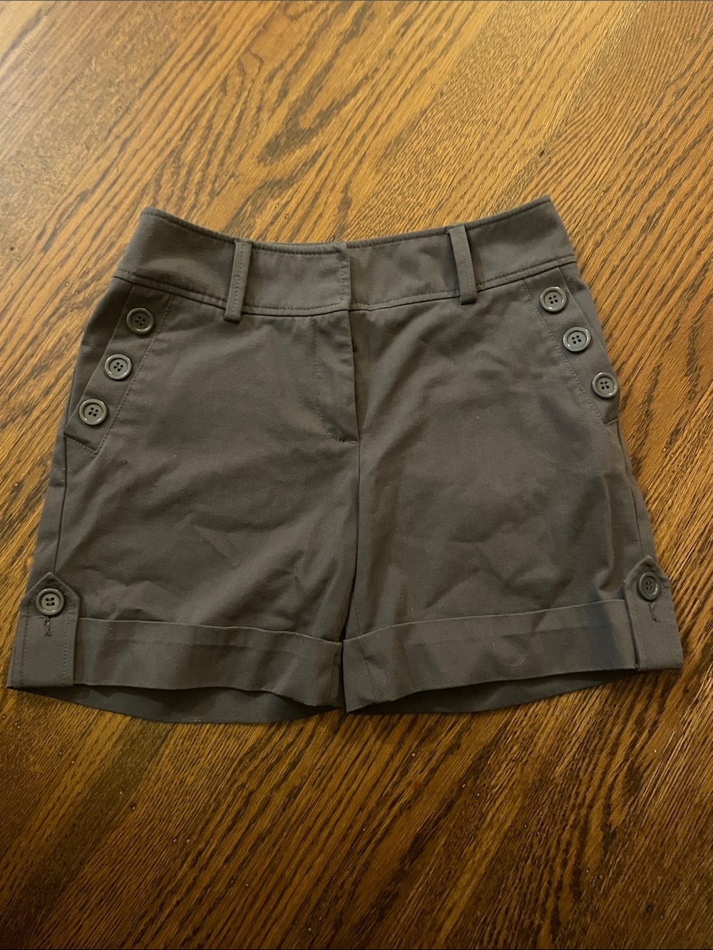 EUC! Never Worn. H&M mid-Gray sailor Button-Detail Shorts